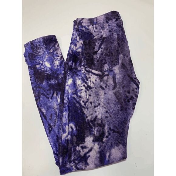 Hudson Jeans Denim - Hudson Women’s Nico Mid Rise Super Skinny Jeans Cotton Purple Galaxy Size 27